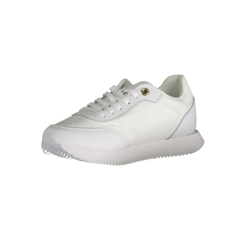 White Polyester Sneaker Tommy Hilfiger