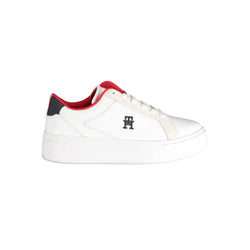 White Polyester Sneaker Tommy Hilfiger