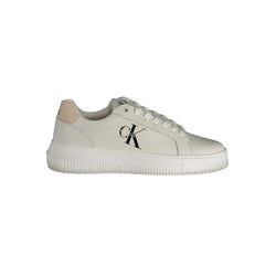 White Polyester Sneaker Calvin Klein