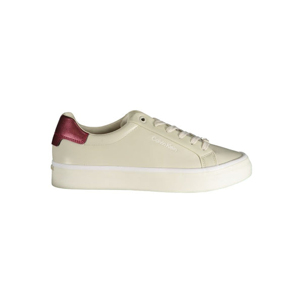 Beige Polyester Sneaker Calvin Klein