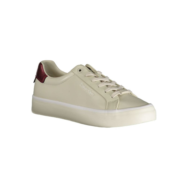 Beige Polyester Sneaker Calvin Klein