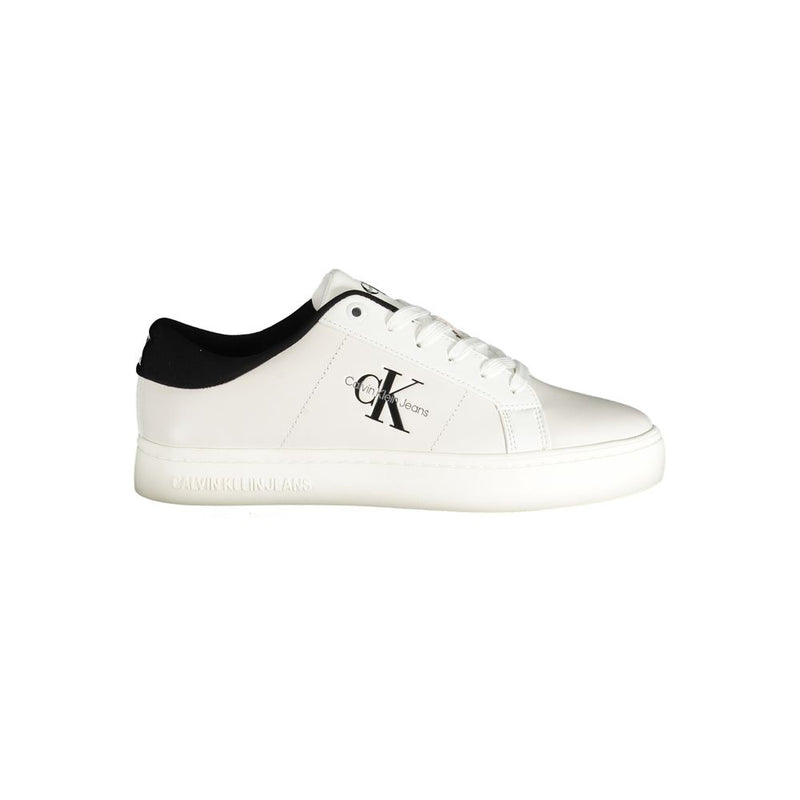 White Polyester Sneaker Calvin Klein