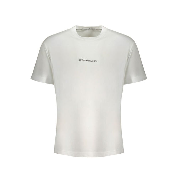 White Cotton T-Shirt Calvin Klein