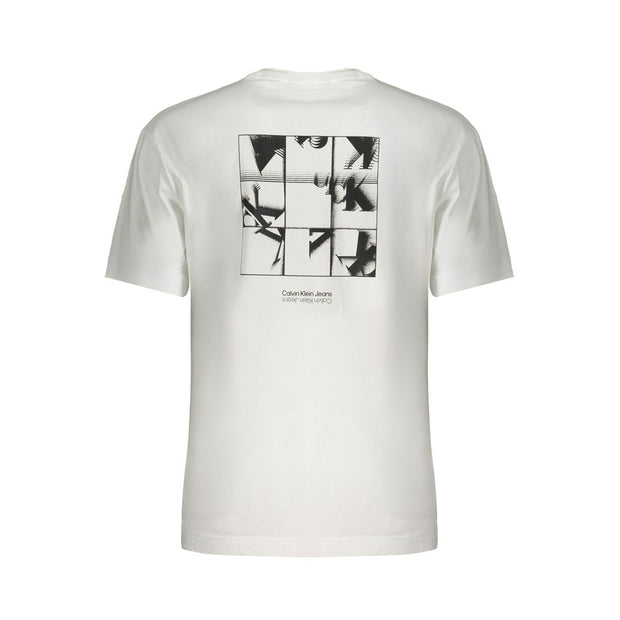 White Cotton T-Shirt Calvin Klein