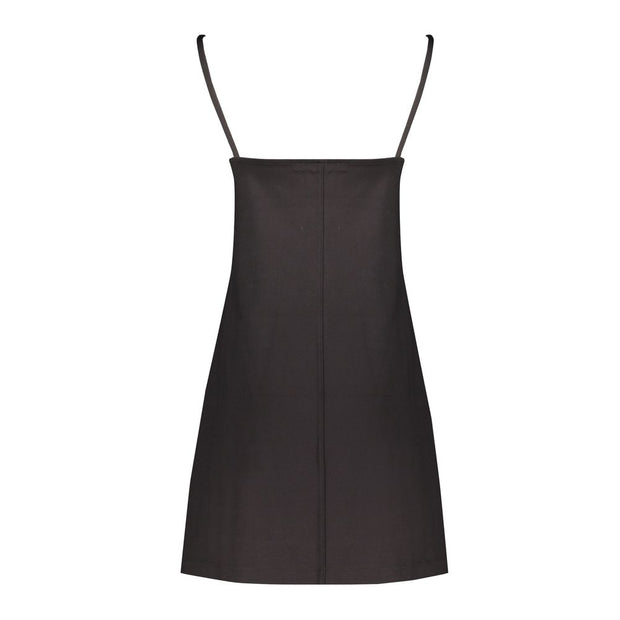 Black Elastane Dress Calvin Klein