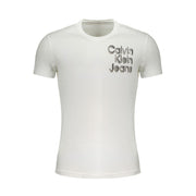 White Cotton T-Shirt Calvin Klein