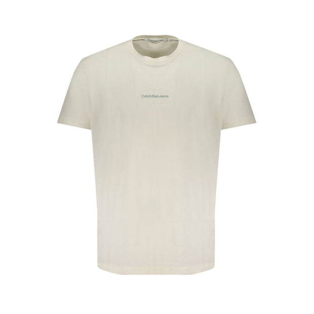 White Cotton T-Shirt Calvin Klein