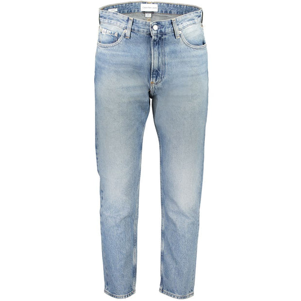 Light Blue Cotton Jeans & Pant Calvin Klein