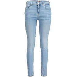 Light Blue Cotton Jeans & Pant Tommy Hilfiger