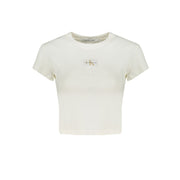 White Cotton Tops & T-Shirt Calvin Klein