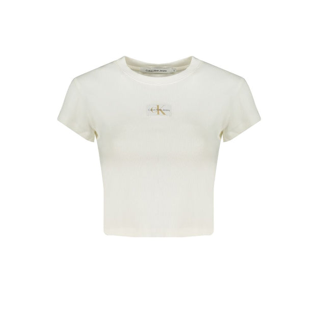 White Cotton Tops & T-Shirt Calvin Klein