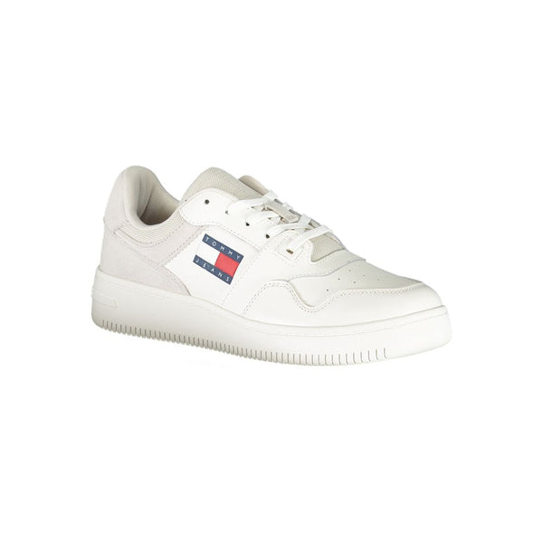 White Polyester Sneaker Tommy Hilfiger