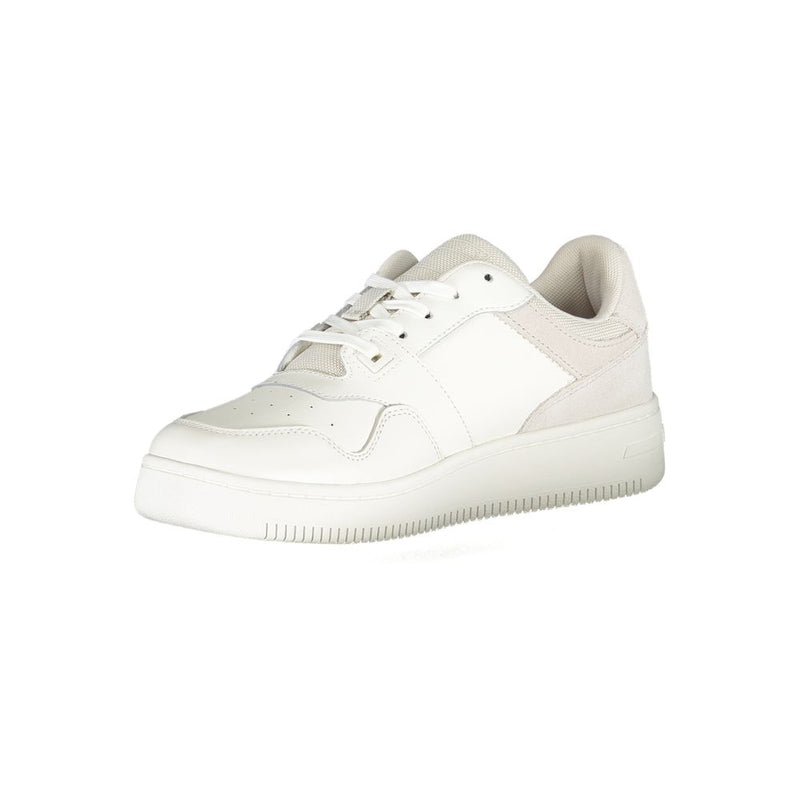 White Polyester Sneaker Tommy Hilfiger