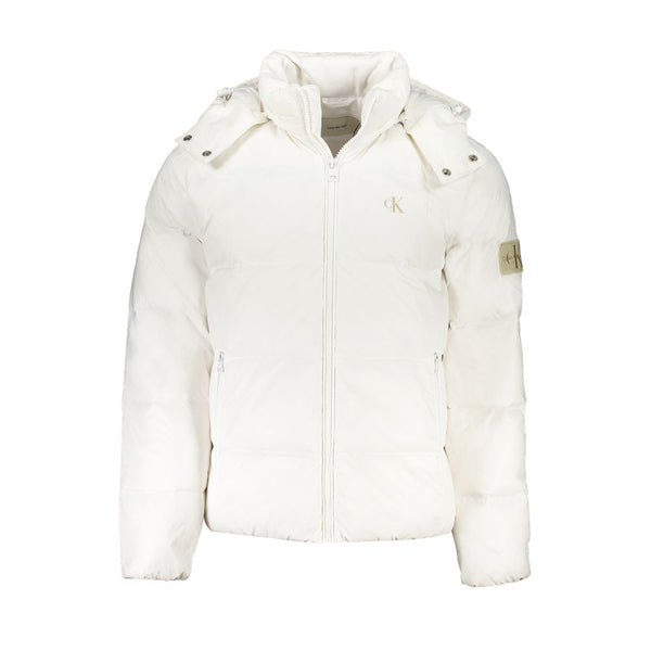 White Polyamide Jacket Calvin Klein