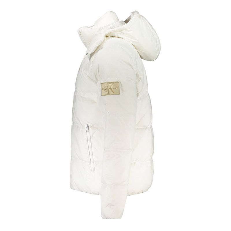 White Polyamide Jacket Calvin Klein