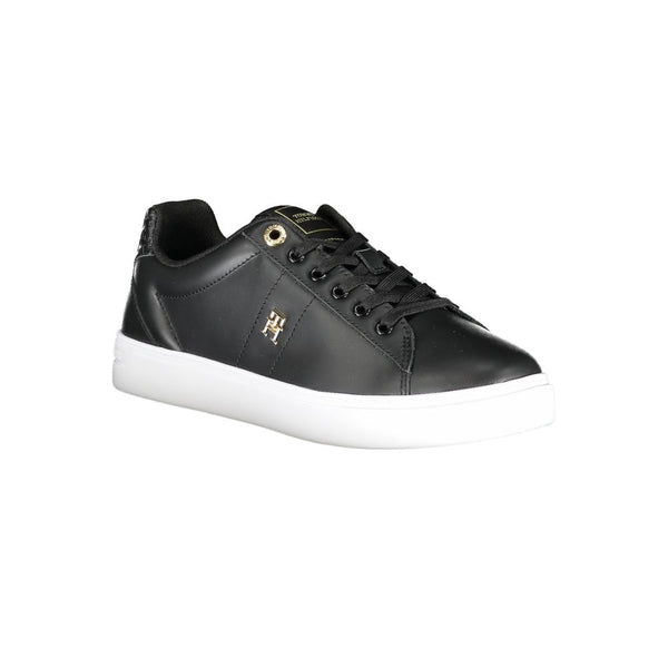 Black Polyester Sneaker Tommy Hilfiger