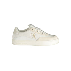 White Polyester Sneaker Calvin Klein