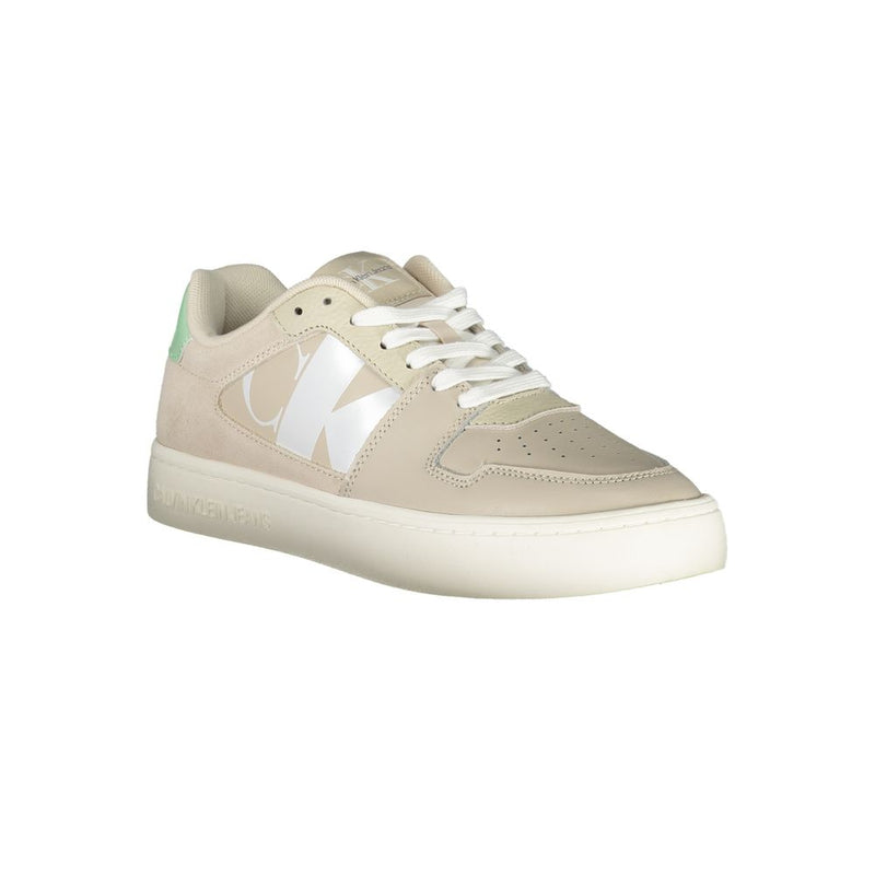 Beige Polyester Sneaker Calvin Klein