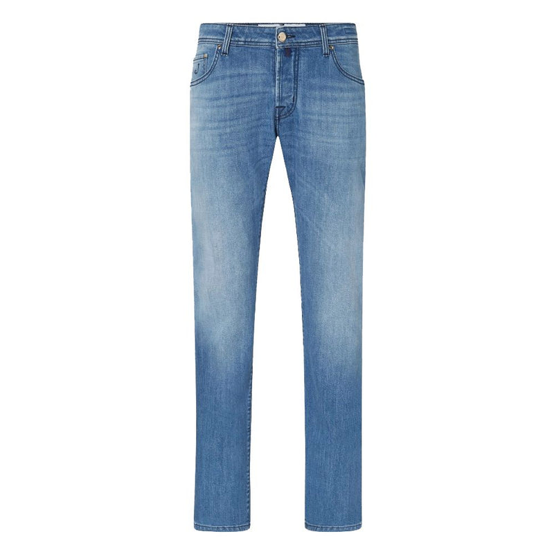 Light Blue Cotton Jeans & Pant Jacob Cohen