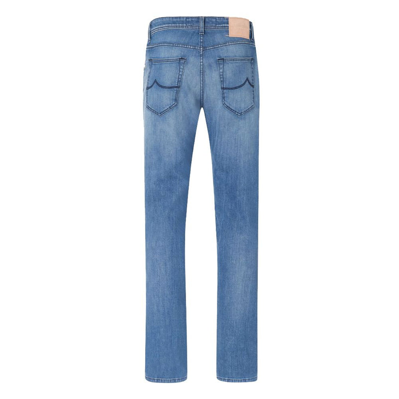 Light Blue Cotton Jeans & Pant Jacob Cohen