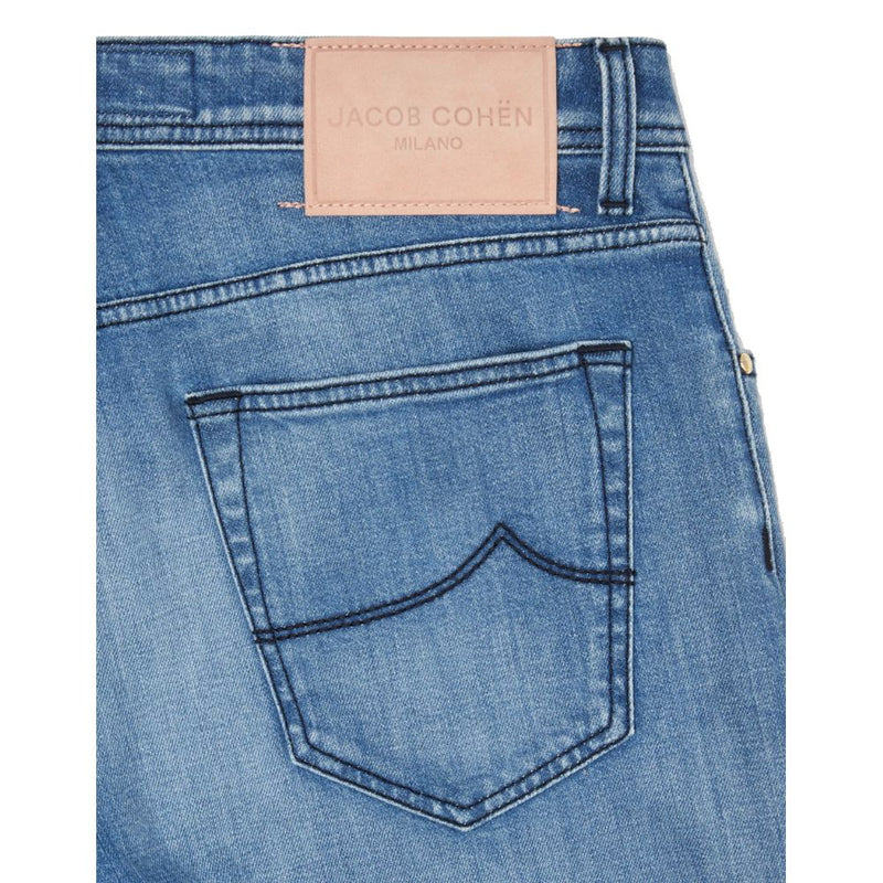 Light Blue Cotton Jeans & Pant Jacob Cohen