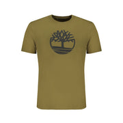 Green Cotton Men T-Shirt Timberland