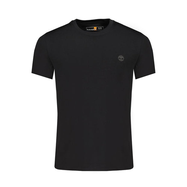 Black Cotton Men T-Shirt Timberland