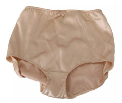 Beige Flower Logo Stretch Bottoms Underwear Dolce & Gabbana