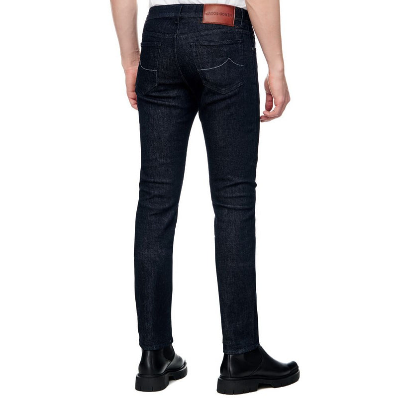 Blue Cotton Men Jeans Jacob Cohen