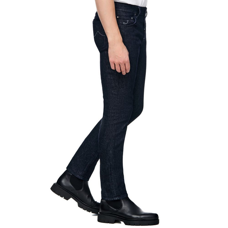 Blue Cotton Men Jeans Jacob Cohen