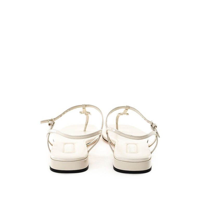 Beige Vernice Sandal Miu Miu