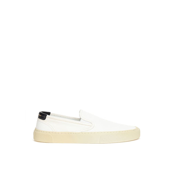 White Cotton Sneaker Saint Laurent