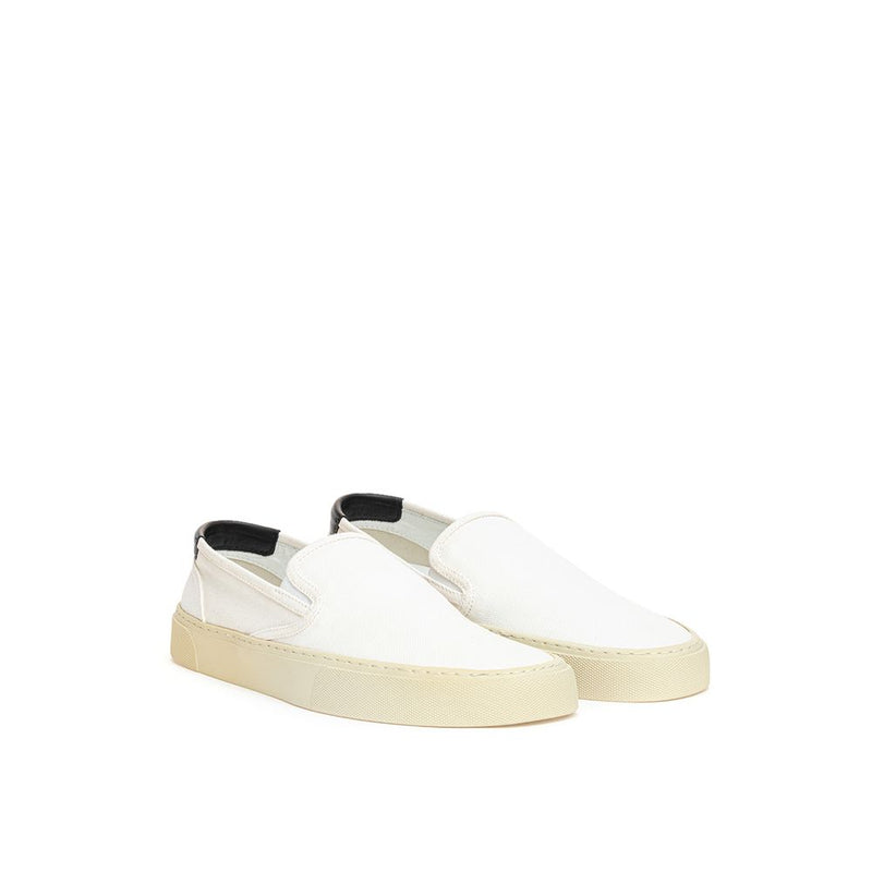 White Cotton Sneaker Saint Laurent