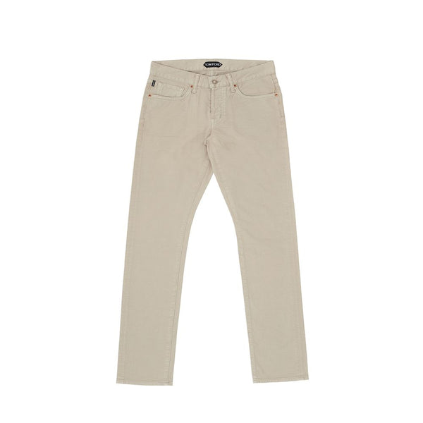 Beige Cotton Jeans & Pant Tom Ford