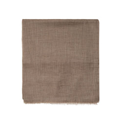 Brown Cashmere Scarf Tessitura di Novara