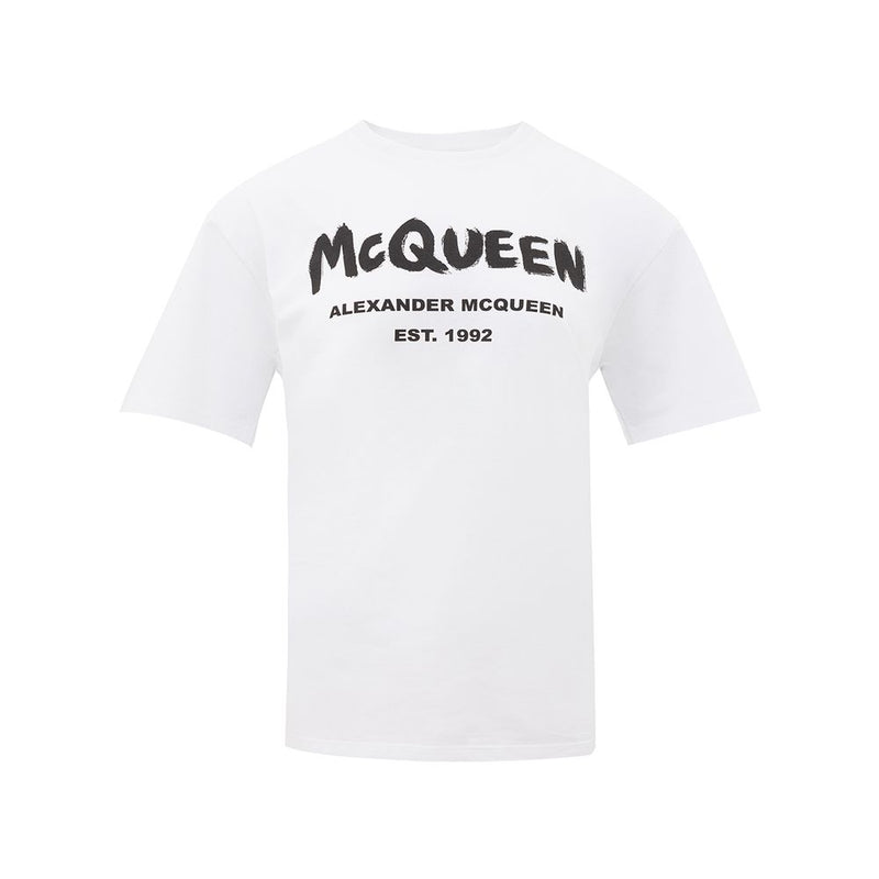 White Cotton Tops & T-Shirt Alexander McQueen