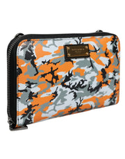 Multicolor Camouflage Leather Purse Cross Body Bag Dolce & Gabbana