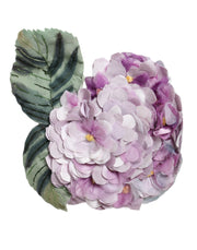 Multicolor Hydrangea Gold Brass Pin Brooch Dolce & Gabbana