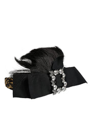 Black Hair Parrucchiera Crystal Headband Diadem Dolce & Gabbana