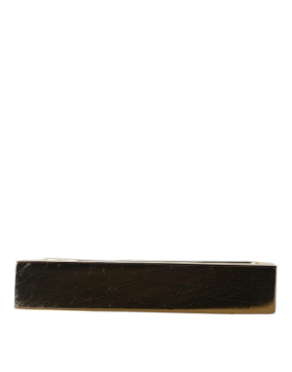 Gold Tone Brass Logo Branded Men Tie Clip Bar Dolce & Gabbana