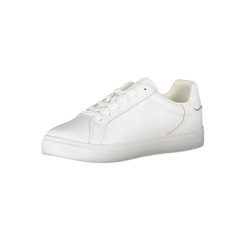 White Leather Women Sneaker Tommy Hilfiger