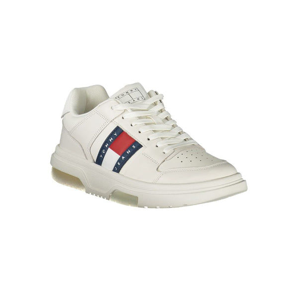 White Leather Women Sneaker Tommy Hilfiger