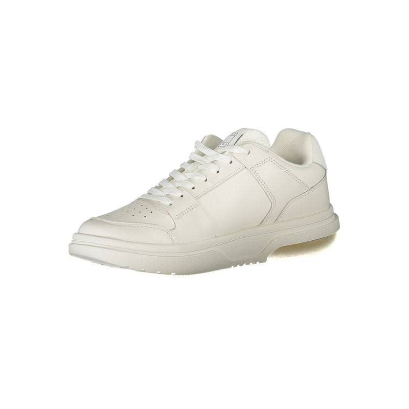 White Leather Women Sneaker Tommy Hilfiger