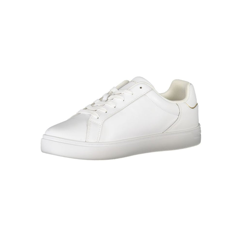 White Leather Women Sneaker Tommy Hilfiger