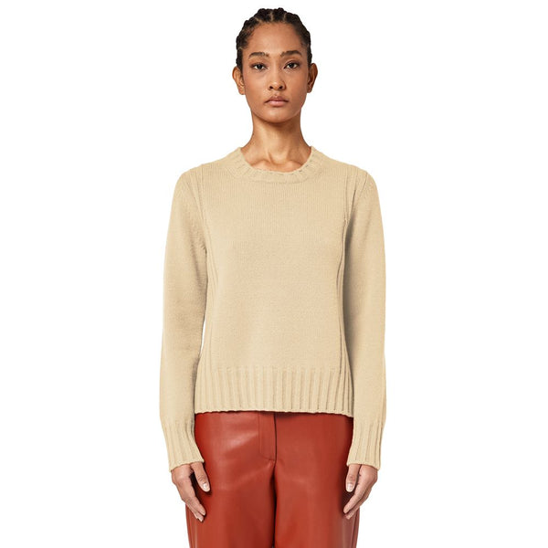 Beige Cashmere Sweater Alpha Studio