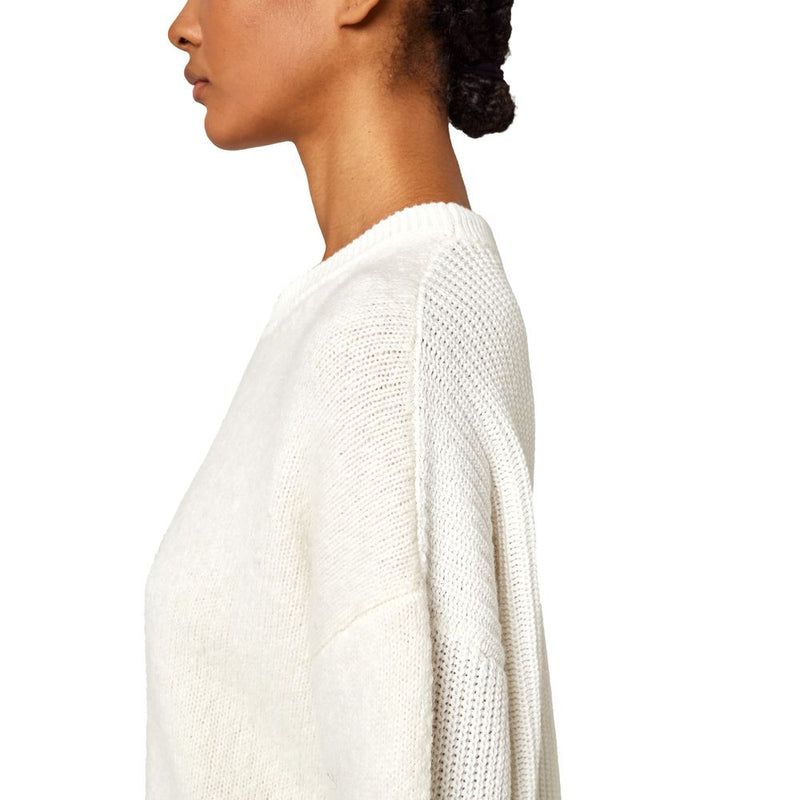 White Wool Riciclata Sweater Alpha Studio