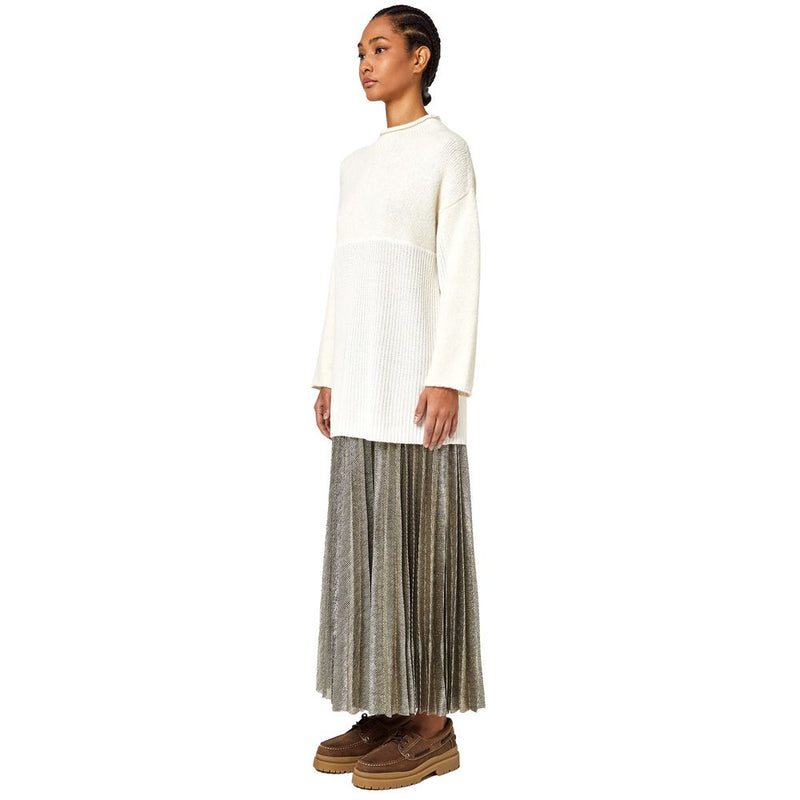 White Wool Riciclata Sweater Alpha Studio