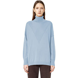 Light Blue Silk Sweater Alpha Studio