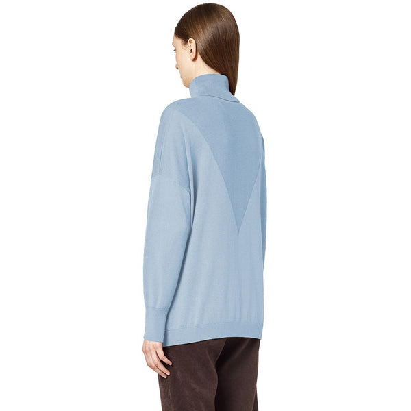 Light Blue Silk Sweater Alpha Studio