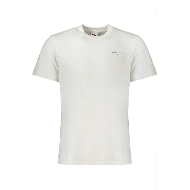 White Cotton Men T-Shirt Tommy Hilfiger